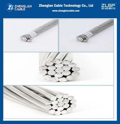 AAC 1000 AWG অ্যালুমিনিয়াম বেয়ার কন্ডাক্টর Hawkweed ASTM B 231 কালি প্রিন্টিং