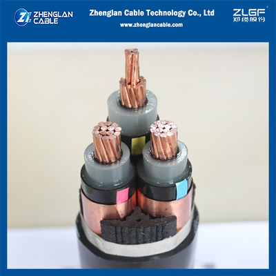 এমভি ভূগর্ভস্থ ক্যাবল N2XSY 6/10KV 3x70mm2 CU/SC/XLPE/SC/CTS/PE IEC60502-2