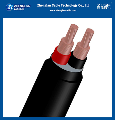0.6/1KV নিম্ন ভোল্টেজ তামা Xlpe আইসোলেটেডপিভিসি sheathed তারের 2Core জন্য IEC 60228, IEC 60502-1 (CU/XLPE/PVC)