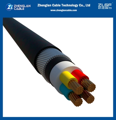 0.6/1kv LV নিম্ন ভোল্টেজ SWA বর্মযুক্ত ভূগর্ভস্থ তারের 4x95mm2 CU/XLPE/PVC/SWA/PVC IEC60520-1