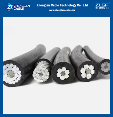 0.6/1kv ওভারহেড আইসোলেটেড ক্যাবল AAC/XLPE+AAAC/XLPE নিম্ন মাঝারি ভোল্টেজ বাঁকা এয়ারহেড এবিসি ক্যাবল