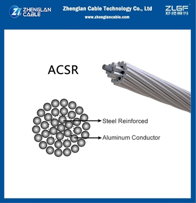 ACSR নগ্ন কন্ডাক্টর অ্যালুমিনিয়াম কন্ডাক্টর ইস্পাত শক্তিশালী 120/20mm2 AL26/2.44 ST7/1.90 BS215
