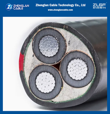 11kv 15kv 20kv 33kv 35kv মিডিয়াম ভোল্টেজ পাওয়ার ক্যাবল 3 কোর কপার অ্যালুমিনিয়াম কন্ডাক্টর এক্সএলপিই বিচ্ছিন্নতা সাঁজোয়া এলএসজেডএইচ বৈদ্যুতিক তারের এক্সএলপিই তারের