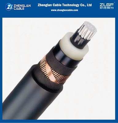 8.7/15kv মিডিয়াম ভোল্টেজ পাওয়ার ক্যাবল YJLSV1x185/25mm2AL/SC/XLPE/SC/PVC/CWS/CTS/PVC IEC 60502-2