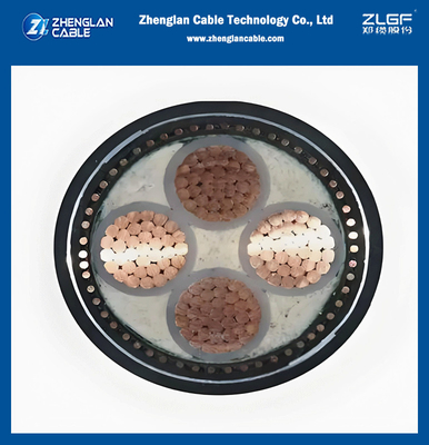 4 কোর পাওয়ার ক্যাবল 95mm2 CU/AL কন্ডাক্টর বিচ্ছিন্নতা পিভিসি/এক্সএলপিই ভোল্টেজ রেটিং 0.6/1kV এবং 1.9/3.3kV পিভিসি বিচ্ছিন্নতার সাথে
