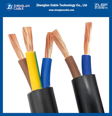 নমনীয় পিভিসি জ্যাকেটযুক্ত আরভি-কে কেবল ০.৬/১কেভি শিল্প পরিবেশে গোলাকার কন্ডাক্টর আকারের জন্য