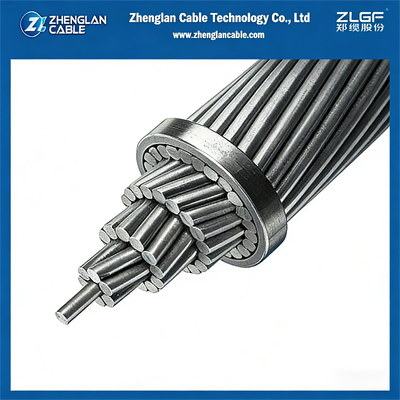 ACSR 240/40mm2 খালি অ্যালুমিনিয়াম কন্ডাক্টর ইস্পাত শক্তিশালী (26/3.45+7/2.68)DIN48204