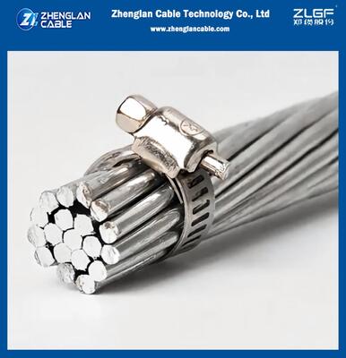 1/0 AWG ACSR RAVEN নগ্ন ওভারহেড কন্ডাক্টর AL: 6/3.37 ST: 1/3.37 ইস্পাত-প্রতিরোধিত অ্যালুমিনিয়াম ওভারহেড কন্ডাক্টর