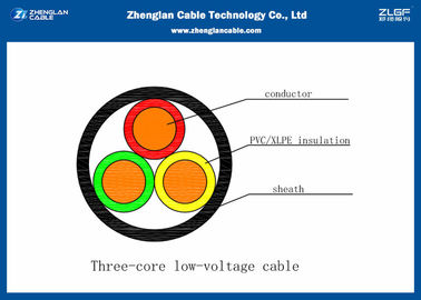 0.6 / 1KV Unarmoured এলভি পাওয়ার কেবেল, IEC60502 (সিউ / পিভিসি / এক্সএলপিই / এলএসজেএইচ / এনওয়াইওয়াই / এন 2 এক্সওয়াই) জন্য 3 টির ইনসুলেশন কেবল (3 * 1.5 ~ 3 * 400 মিমি²)