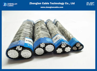 লো ভোল্টেজ AL / XLPE Bare Al Alloy ওভারহেড বান্ডিল কেবল তার