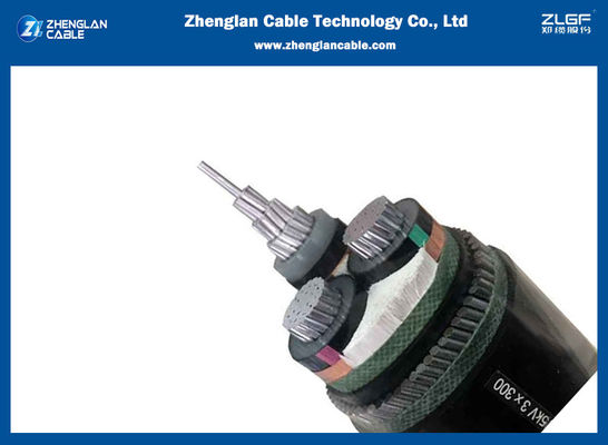 19/33kv 3x120mm2 SWA অ্যালুমিনিয়াম সাঁজোয়া কেবল MV আন্ডারগ্রাউন্ড কেবল BS 6622/BS 7835/IEC 60502/VDE 0276