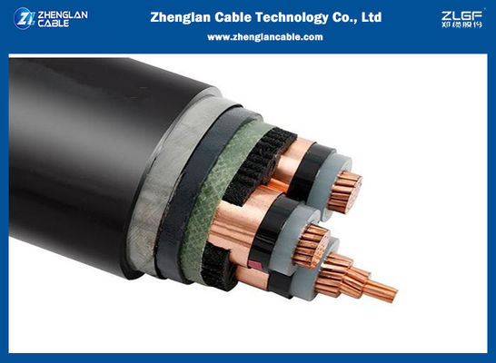XLPE বর্মযুক্ত বৈদ্যুতিক তার CU/XLPE/CTS/STA/SWA/PVC 11kV 12kV 15kV 22kV 33kV IEC60502-2