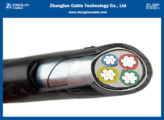 0.6/1KV LV কম ভোল্টেজ পাওয়ার কেবল 4x25sqmm Cu(AL)/XLPE(PVC)/ PVC উত্তাপ