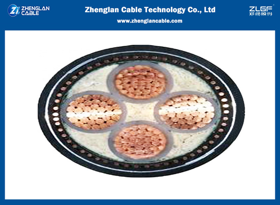 0.6/1KV 4 কোর লো ভোল্টেজ XLPE PVC কেবল CU/XLPE/PVC 4x50sqmm IEC60502-1